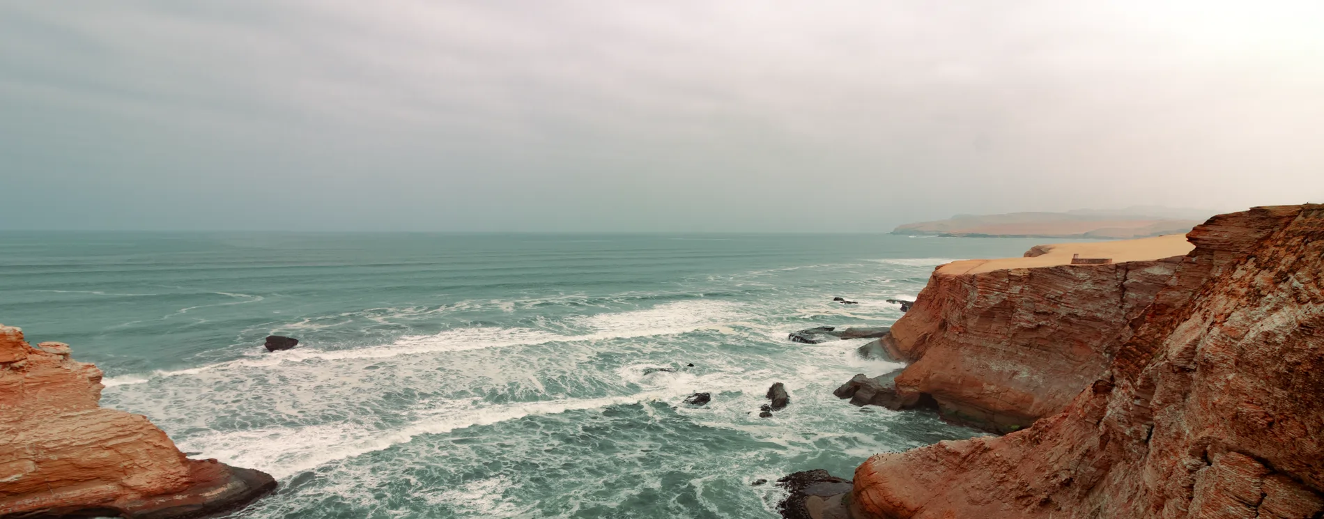 paracas landscape peru travel ocean