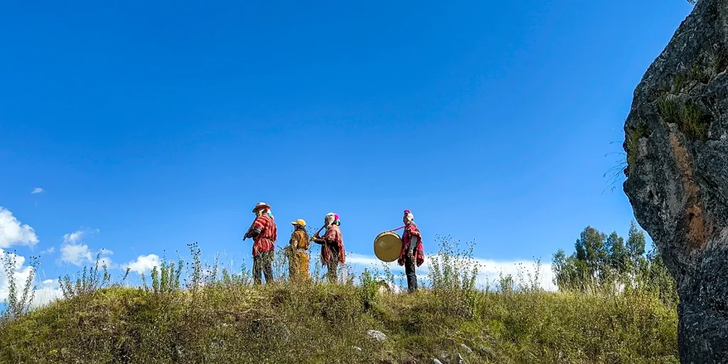 Wachuma ceremony at Quillarumiyoq during a spiritual