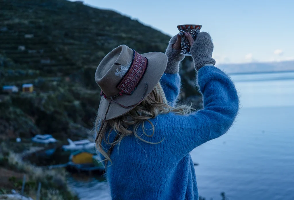 Ceremony moon island Peru puno sun island titikaka lake