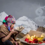 Andean master preparing a despacho offering during a 7-day spiritual itinerary in Cusco